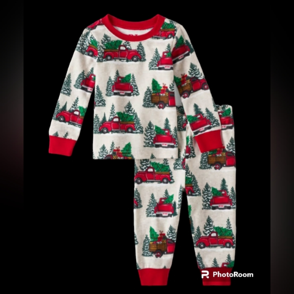 Nwt Boys size 9/12 Months 2 Pc christmas pjs from children's place